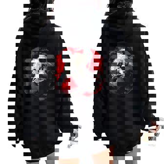 Boxer Panda Costume For Boxing Animals Lovers Women Oversized Hoodie Back Print - Monsterry