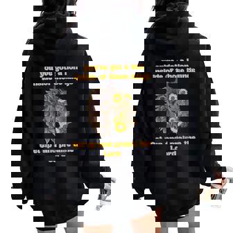 Brandon Lake Christian Clothing Lion Streetwear Gratitude Women Oversized Hoodie Back Print - Seseable