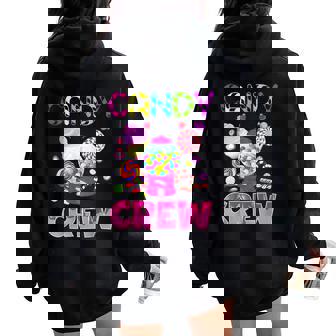 Candy Land Costume Candy Crew Sweetie Candy Squad Women Oversized Hoodie Back Print | Mazezy