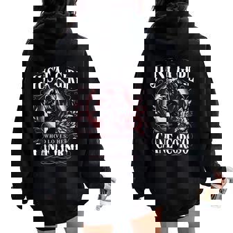 Cane Corso Just A Girl Who Loves Her Cane Corsos Dog Women Oversized Hoodie Back Print | Mazezy