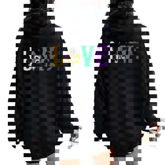 Carnival Party Costume Love Parade Mardi Gras Women Oversized Hoodie Back Print - Monsterry