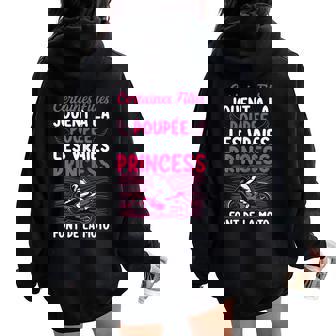 Certaines Filles Jouent A La Poupée Humour Moto Cadeau Sweat à capuche oversize pour femme avec imprimé dans le dos - Cadeauxyz