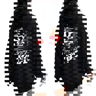 Chapter 52 Fabulous Since 1972 52Nd Birthday Queen For Women Women Oversized Hoodie Back Print - Thegiftio UK