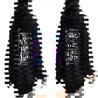 Christian Bible Verse Quote Butterfly Isaiah 41 Women Oversized Hoodie Back Print - Monsterry