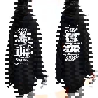 Class Of 2025 Senior Year Volleyball Mom Senior 2025 Women Oversized Hoodie Back Print | Seseable UK