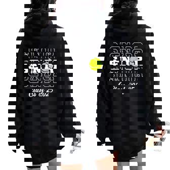 Class Of 2025 Tennis Senior Graduation Graduate Women Women Oversized Hoodie Back Print | Seseable UK