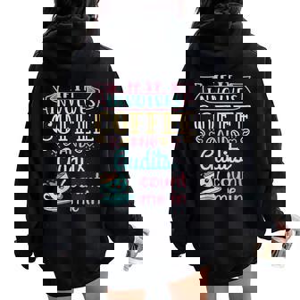 Coffee And Audits Cute Auditor Auditing Tax Season Women Oversized Hoodie Back Print - Monsterry