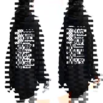 Control Guns Not Girls Women Oversized Hoodie Back Print | Mazezy