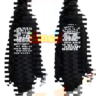 Cool Bingo For Bingo Gambling Bingo Player Women Oversized Hoodie Back Print - Thegiftio UK