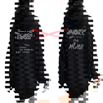 Cool Monday Morning Bad Mood Lazy Women Oversized Hoodie Back Print - Monsterry
