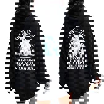 Cool Polar Bear For Animal Polar Bear Lover Women Oversized Hoodie Back Print | Seseable UK