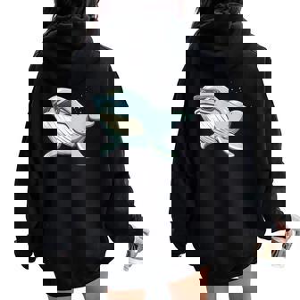 Cool Sunglasses Whale Costume For Boys And Girls Women Oversized Hoodie Back Print | Mazezy