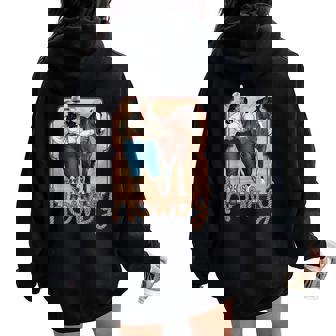 Cowgirl Black Cowgirl Queen African American Women Oversized Hoodie Back Print | Seseable FR