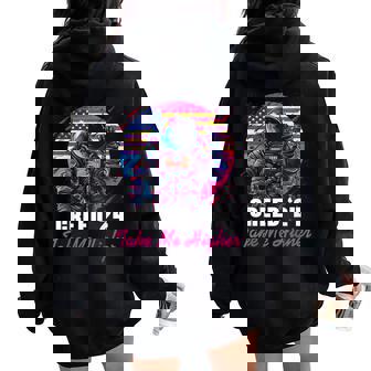Creed '24 Take Me Higher American Astronaut Women Women Oversized Hoodie Back Print | Mazezy