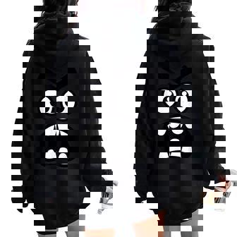 Creepy Carrots Face Halloween Costume Kids Boys Women Women Oversized Hoodie Back Print - Monsterry