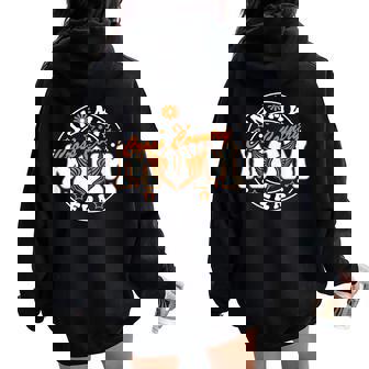 Cross Country Mom Era For Orange Xc Graphic Women Oversized Hoodie Back Print - Thegiftio UK