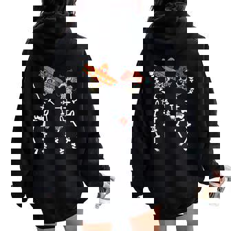 Dancing Skull Apparel Dead Day Hombres Es Dia De Los Muertos Women Oversized Hoodie Back Print - Regaloses