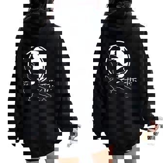 De Regalo De Arte Marcial Tai Chi Para Women Oversized Hoodie Back Print - Regaloses