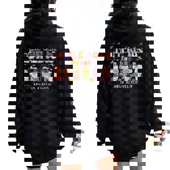Delivering The Cutest Boos Labor & Delivery Nurse Halloween Women Oversized Hoodie Back Print | Mazezy