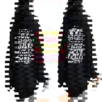 Diseño Divertido No Me Toques Las Palmas Que Me Conozco Cuello Women Oversized Hoodie Back Print - Regaloses