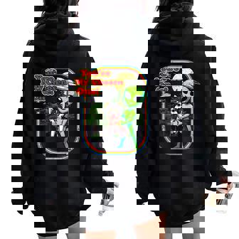 Divertente Alaskan Klee Kai Alien You're Chosen One Ufo Uomini Donne Felpa con cappuccio oversize da donna con stampa posteriore - Novitaregali