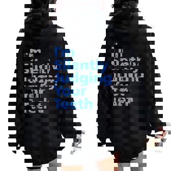 Divertido Dentista Cirujano Dental Odontología Broma Regalo Hombres Es Women Oversized Hoodie Back Print - Regaloses