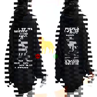 Divertido Perros Mi Jefe Está Llamando Y Tengo Que Ir Perro Women Oversized Hoodie Back Print - Regaloses