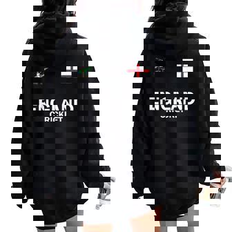 England Cricket Fan Thsirt For Woman Youth Women Oversized Hoodie Back Print - Thegiftio UK