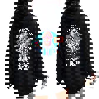 Enterrementie Jeune Fille Original Même Zizi Cadeau Bride Women Oversized Hoodie Back Print - Cadeauxyz