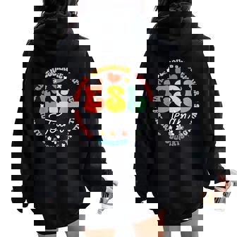 Esl Team Teacher English As A Second Language Squad Women Oversized Hoodie Back Print - Thegiftio UK