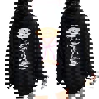 Espresso Martini Pink Bow Graphic For Girl Women Women Oversized Hoodie Back Print | Mazezy