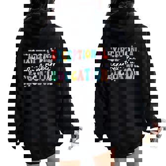 Exceptional Education Dream Team Sped Ese Teacher Autism Women Oversized Hoodie Back Print - Thegiftio UK