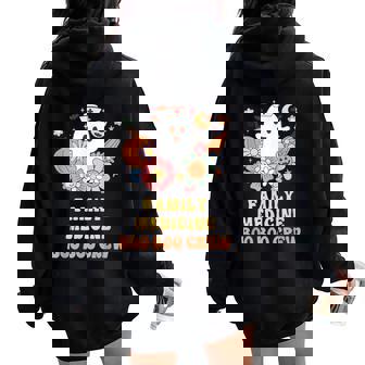 Family Medicine Boo Boo Crew Nurse Halloween Women Oversized Hoodie Back Print | Mazezy