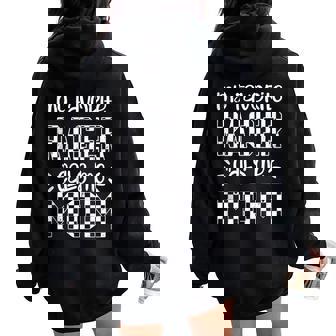 My Favorite Racer Calls Me Mom Race Racing Vintage Women Oversized Hoodie Back Print - Monsterry