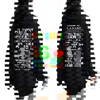 First Day Of First Grade Boys Girls First Day Of 1St Grade Women Oversized Hoodie Back Print | Mazezy