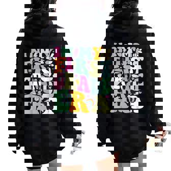 In My First Grade Era 1St Grade Girl Teacher Back To School Women Oversized Hoodie Back Print - Seseable