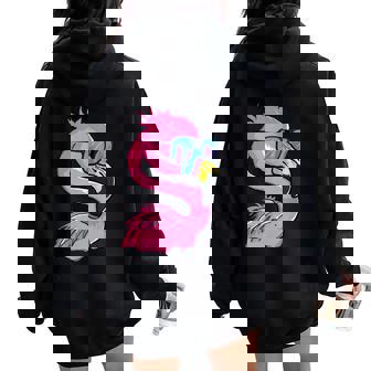 Flamingo Summer Vibes Vacation Flock Bird Women Oversized Hoodie Back Print - Monsterry
