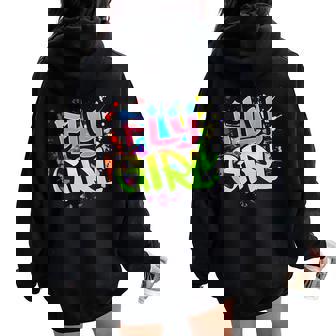 Fly Girl 80S 90S Old School Hip Hop Girls Women Oversized Hoodie Back Print | Seseable UK