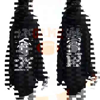Football Motivational Style Season Boys Women Women Oversized Hoodie Back Print - Thegiftio