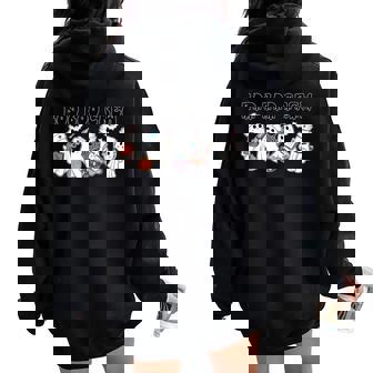 Boo Boo Crew Nurse Halloween Costumes 2024 Women Oversized Hoodie Back Print - Thegiftio