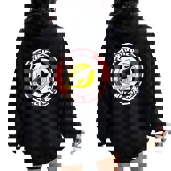 Certified Ball Buster Sarcastic Joke Women Oversized Hoodie Back Print - Thegiftio UK