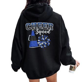 Cheerleader Cheer Squad Cheerleading Blue Girl Women Oversized Hoodie Back Print - Thegiftio UK