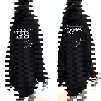 Christian Brb Jesus Be Right Back Jesus Religious Women Oversized Hoodie Back Print - Monsterry