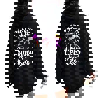 Color Guard Sister Of A Color Guard Member Sis Women Oversized Hoodie Back Print - Thegiftio