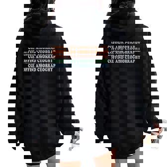 Dance Teacher Choreographer Coffee And Choreography Women Oversized Hoodie Back Print - Thegiftio