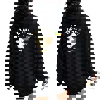 What The Duck Angry Duck Humor Women Oversized Hoodie Back Print - Thegiftio