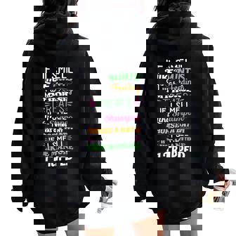 Horse Lover Ladies Equestrian If I Smell Horse Women Oversized Hoodie Back Print - Thegiftio