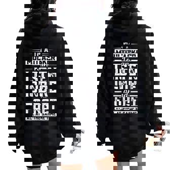 Sarcastic I'm A Multitasker Saying Mens Women Oversized Hoodie Back Print - Seseable