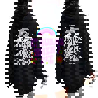 Sarcastic Ironic Y2k It Burns When I Pee Inappropriate Women Oversized Hoodie Back Print | Mazezy