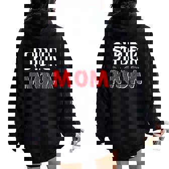 Spider Mom For Girls Love Spider Women Oversized Hoodie Back Print - Thegiftio UK